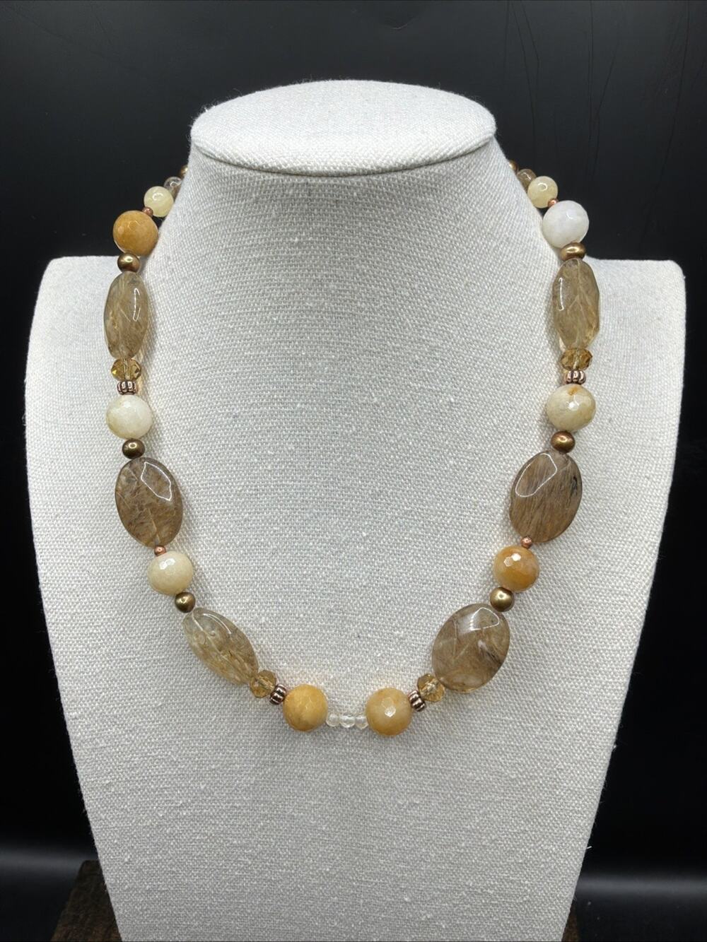 Barse Sunny Daze Necklace- Mixed Stones - Copper- NWT